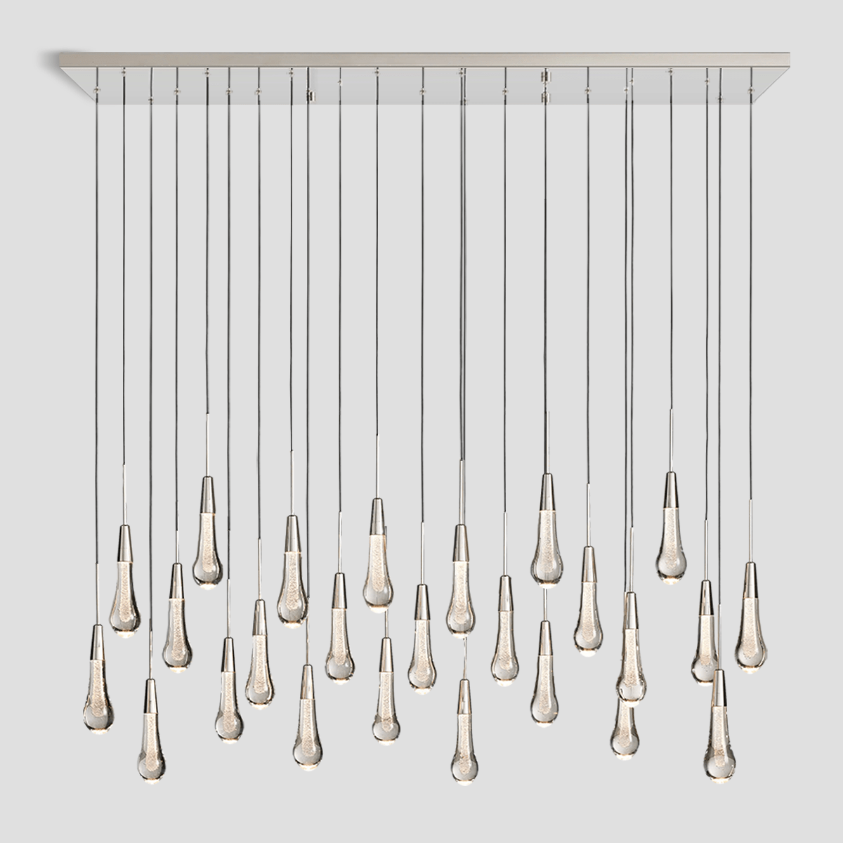 Soltaire Linear Chandelier 37'' 50'' 70'' 87"W 120"W by Franing - SHOP ALL,crystal chandelier,Ceiling,Island counter/dining room