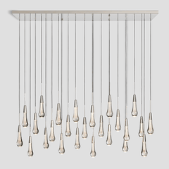 Soltaire Linear Chandelier 37'' 50'' 70'' 87"W 120"W by Franing - SHOP ALL,crystal chandelier,Ceiling,Island counter/dining room