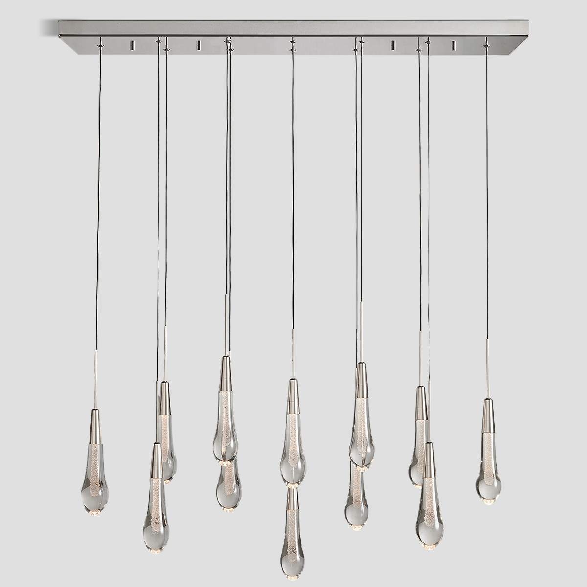 Soltaire Linear Chandelier 37'' 50'' 70'' 87"W 120"W by Franing - SHOP ALL,crystal chandelier,Ceiling,Island counter/dining room