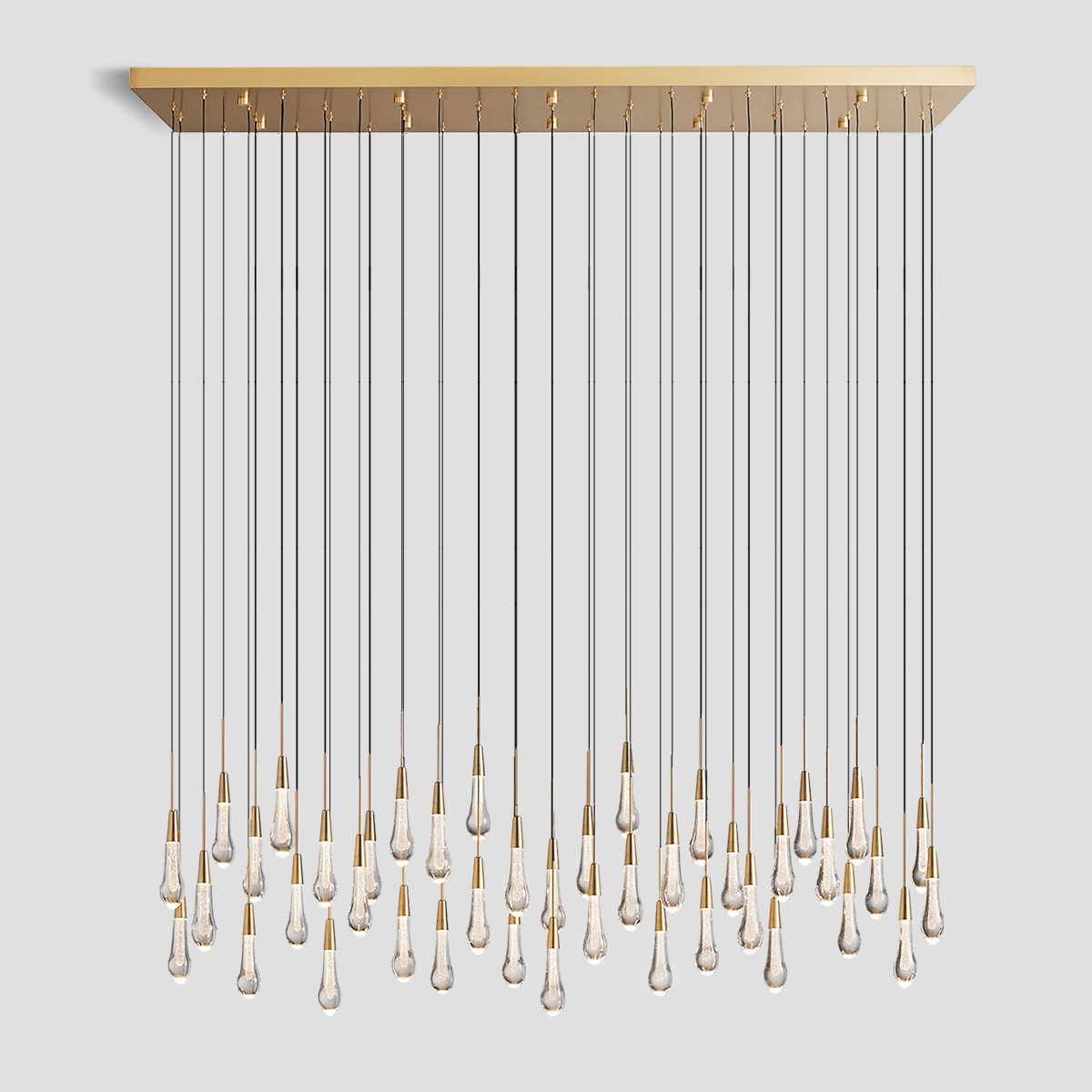 Soltaire Linear Chandelier 37'' 50'' 70'' 87"W 120"W by Franing - SHOP ALL,crystal chandelier,Ceiling,Island counter/dining room