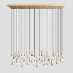 Soltaire Linear Chandelier 37'' 50'' 70'' 87"W 120"W by Franing - SHOP ALL,crystal chandelier,Ceiling,Island counter/dining room