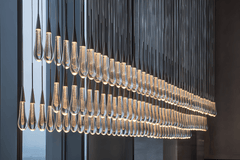 Soltaire Linear Chandelier 37'' 50'' 70'' 87"W 120"W by Franing - SHOP ALL,crystal chandelier,Ceiling,Island counter/dining room