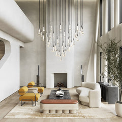 Soltaire Round Chandelier 17'' 24'' 36'' 40'' 58''D by Franing - SHOP ALL,crystal chandelier,Ceiling,Island counter/dining room