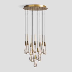 Soltaire Round Chandelier 17'' 24'' 36'' 40'' 58''D by Franing - SHOP ALL,crystal chandelier,Ceiling,Island counter/dining room