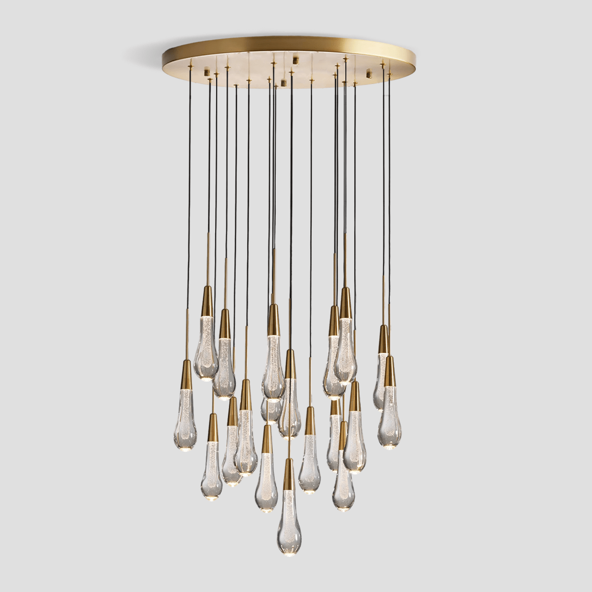 Soltaire Round Chandelier 17'' 24'' 36'' 40'' 58''D by Franing - SHOP ALL,crystal chandelier,Ceiling,Island counter/dining room