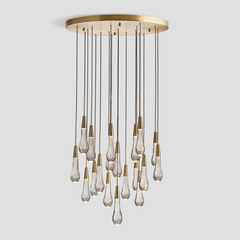 Soltaire Round Chandelier 17'' 24'' 36'' 40'' 58''D by Franing - SHOP ALL,crystal chandelier,Ceiling,Island counter/dining room