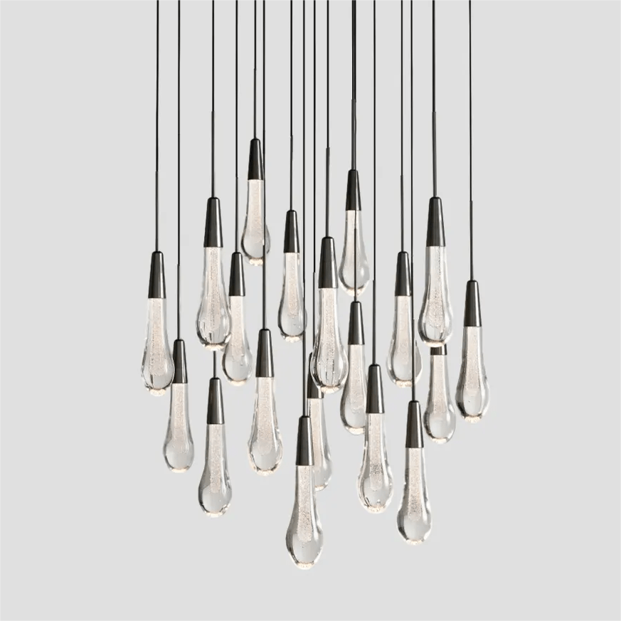 Soltaire Round Chandelier 17'' 24'' 36'' 40'' 58''D by Franing - SHOP ALL,crystal chandelier,Ceiling,Island counter/dining room