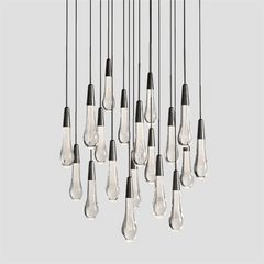Soltaire Round Chandelier 17'' 24'' 36'' 40'' 58''D by Franing - SHOP ALL,crystal chandelier,Ceiling,Island counter/dining room