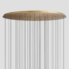 Soltaire Round Chandelier 17'' 24'' 36'' 40'' 58''D by Franing - SHOP ALL,crystal chandelier,Ceiling,Island counter/dining room