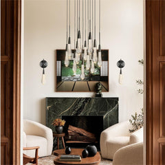 Soltaire Round Chandelier 17'' 24'' 36'' 40'' 58''D by Franing - SHOP ALL,crystal chandelier,Ceiling,Island counter/dining room