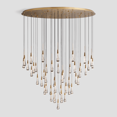 Soltaire Round Chandelier 17'' 24'' 36'' 40'' 58''D by Franing - SHOP ALL,crystal chandelier,Ceiling,Island counter/dining room