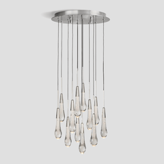 Soltaire Round Chandelier 17'' 24'' 36'' 40'' 58''D by Franing - SHOP ALL,crystal chandelier,Ceiling,Island counter/dining room