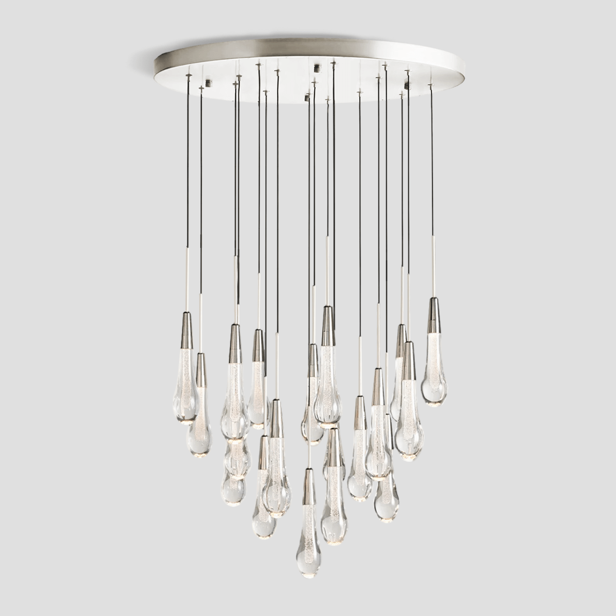 Soltaire Round Chandelier 17'' 24'' 36'' 40'' 58''D by Franing - SHOP ALL,crystal chandelier,Ceiling,Island counter/dining room