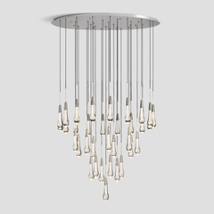 Soltaire Round Chandelier 17'' 24'' 36'' 40'' 58''D by Franing - SHOP ALL,crystal chandelier,Ceiling,Island counter/dining room