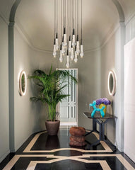 Soltaire Round Chandelier 17'' 24'' 36'' 40'' 58''D by Franing - SHOP ALL,crystal chandelier,Ceiling,Island counter/dining room