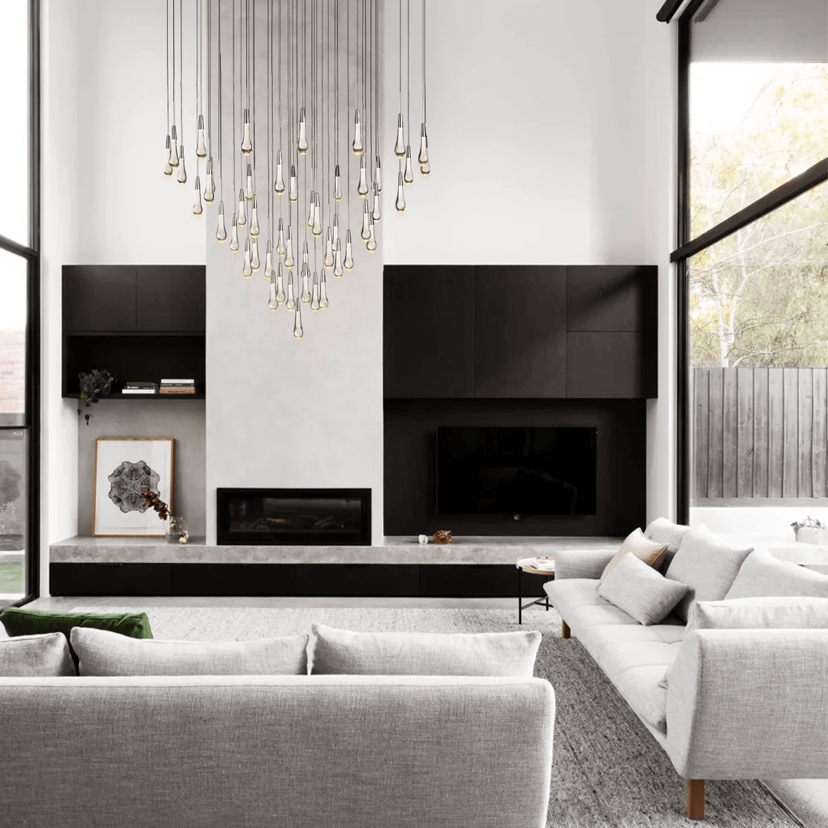 Soltaire Round Chandelier 17'' 24'' 36'' 40'' 58''D by Franing - SHOP ALL,crystal chandelier,Ceiling,Island counter/dining room