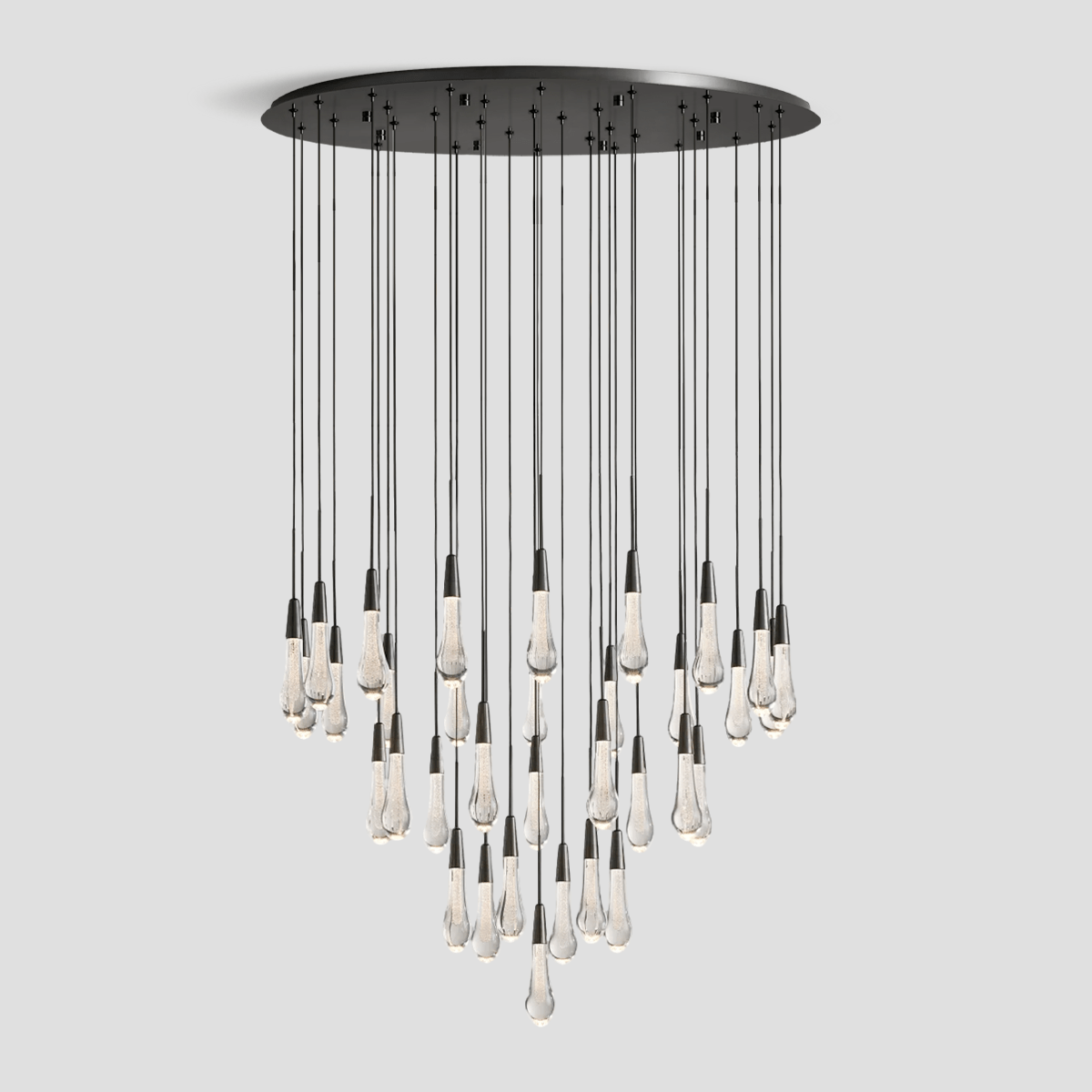Soltaire Round Chandelier 17'' 24'' 36'' 40'' 58''D by Franing - SHOP ALL,crystal chandelier,Ceiling,Island counter/dining room
