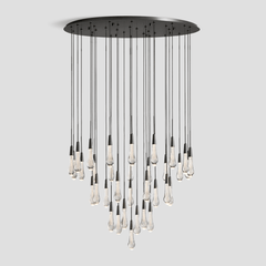 Soltaire Round Chandelier 17'' 24'' 36'' 40'' 58''D by Franing - SHOP ALL,crystal chandelier,Ceiling,Island counter/dining room