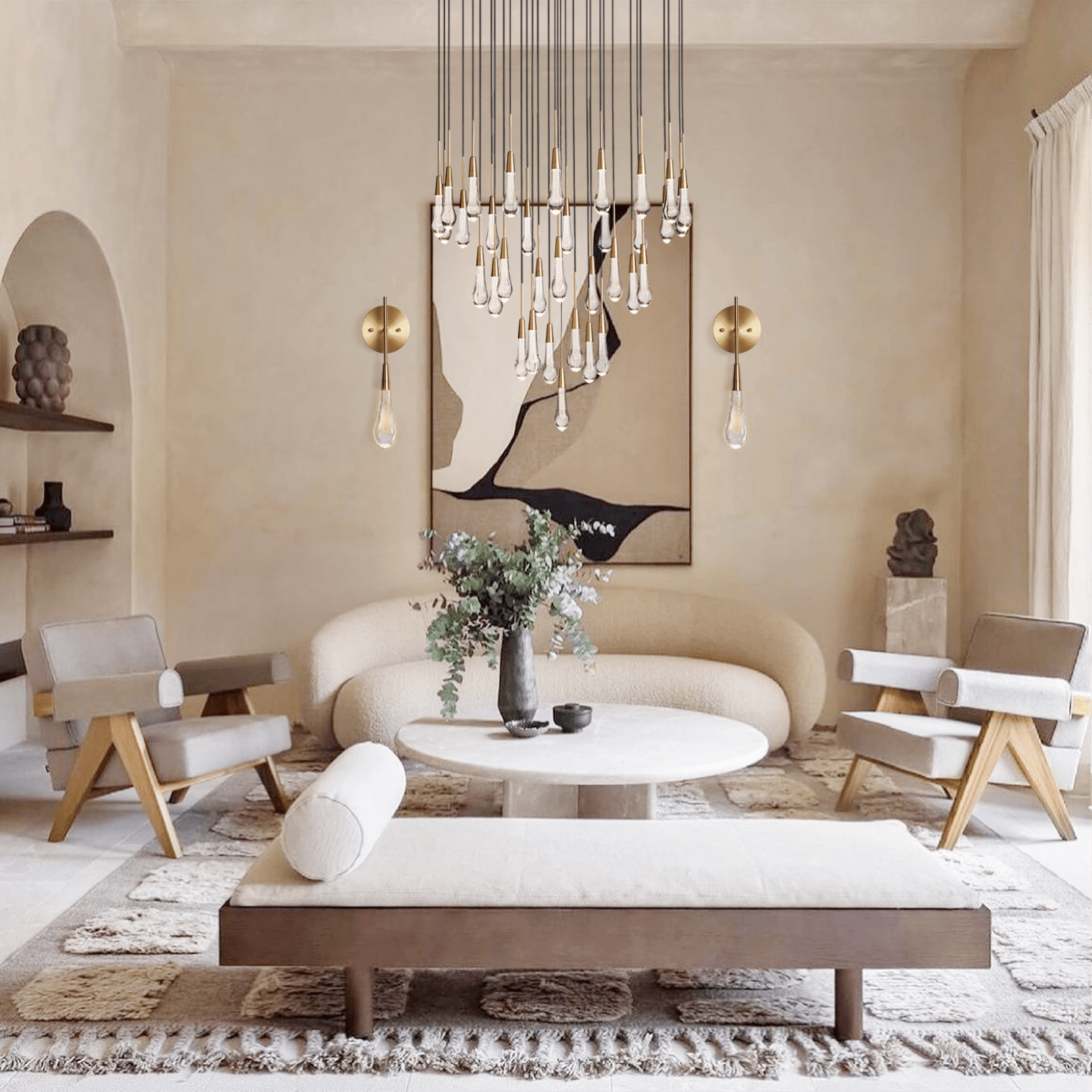 Soltaire Round Chandelier 17'' 24'' 36'' 40'' 58''D by Franing - SHOP ALL,crystal chandelier,Ceiling,Island counter/dining room