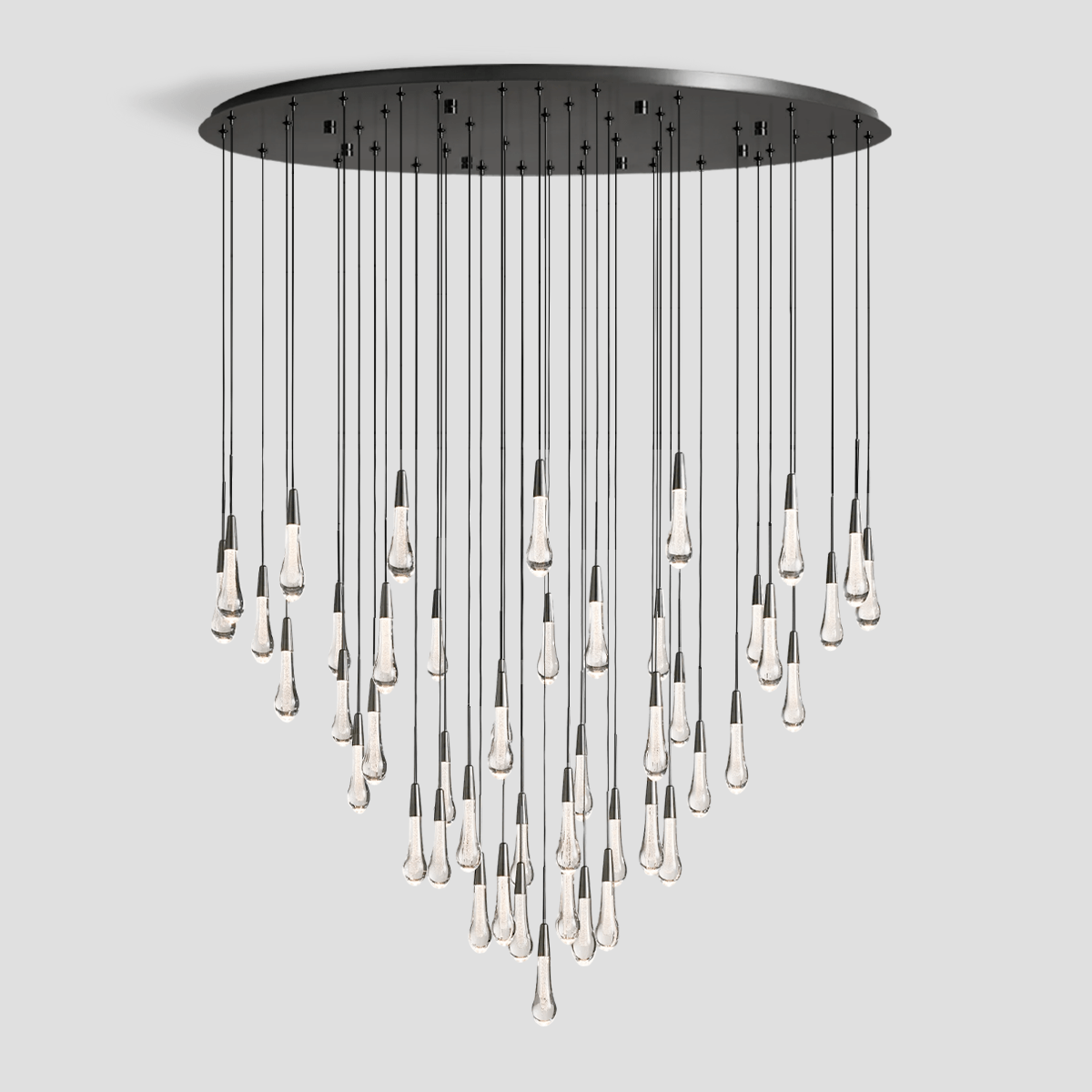 Soltaire Round Chandelier 17'' 24'' 36'' 40'' 58''D by Franing - SHOP ALL,crystal chandelier,Ceiling,Island counter/dining room