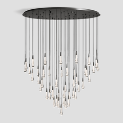 Soltaire Round Chandelier 17'' 24'' 36'' 40'' 58''D by Franing - SHOP ALL,crystal chandelier,Ceiling,Island counter/dining room