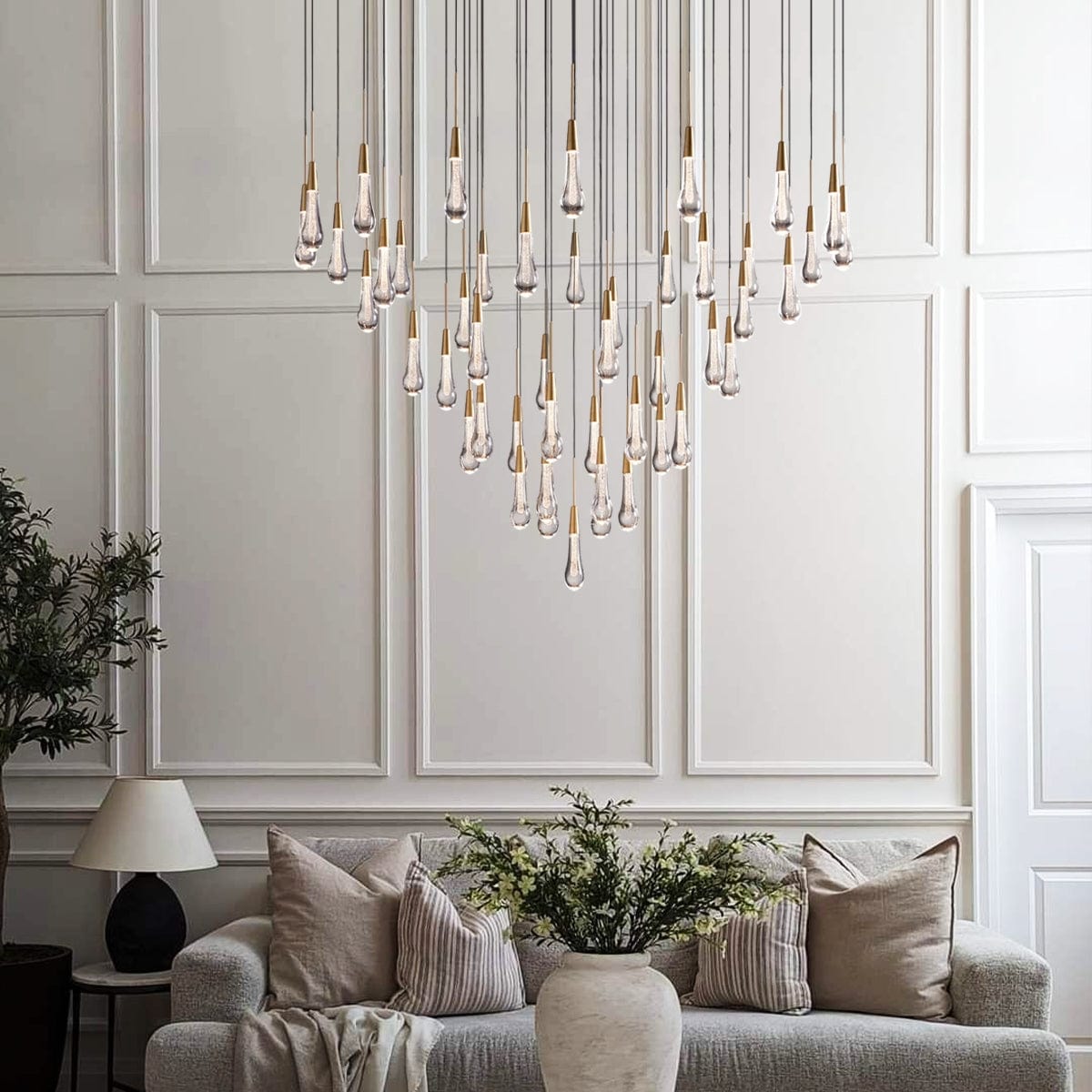Soltaire Round Chandelier 17'' 24'' 36'' 40'' 58''D by Franing - SHOP ALL,crystal chandelier,Ceiling,Island counter/dining room
