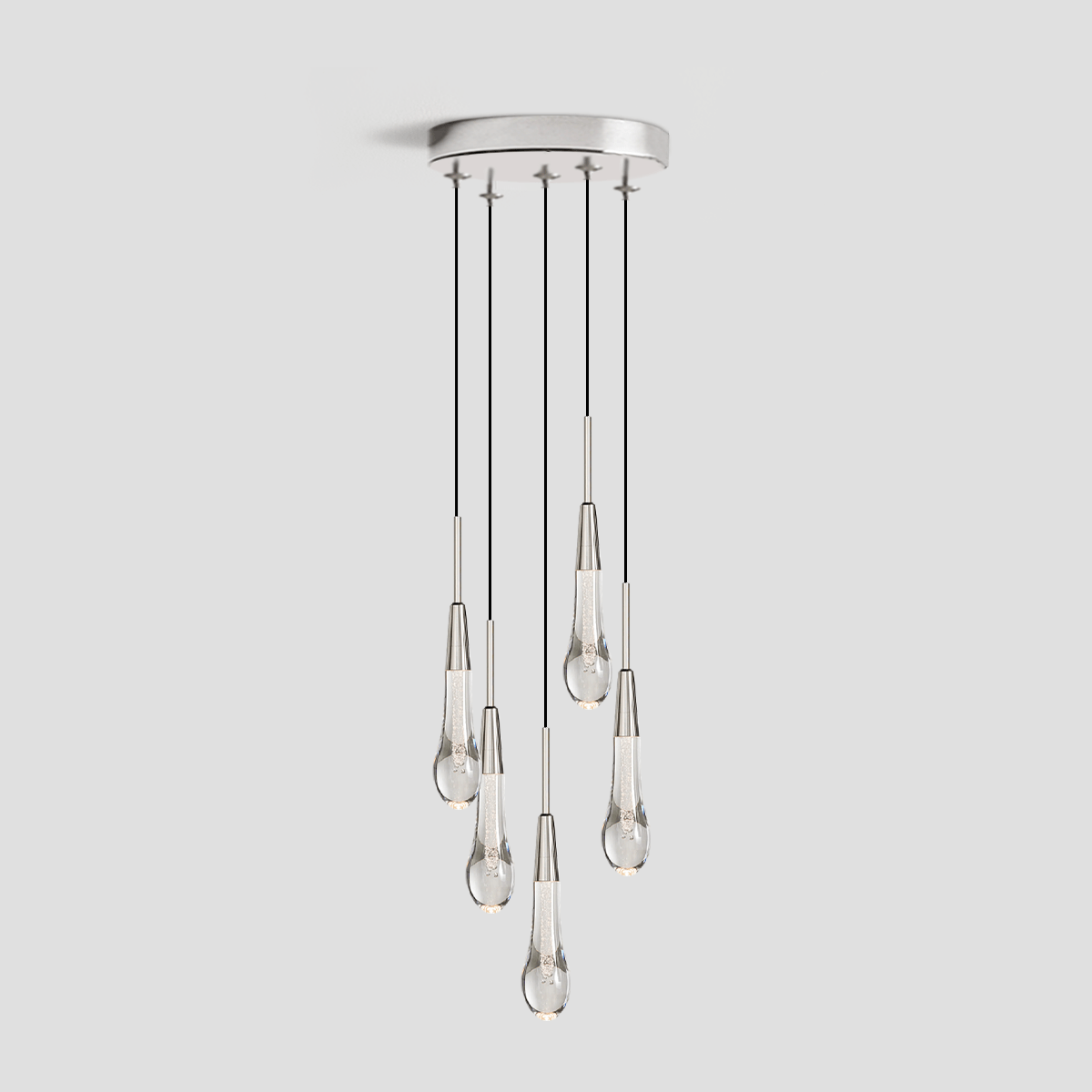 Soltaire Round Pendant - 3 lights 5 lights 7 lights by Franing - SHOP ALL,crystal chandelier,Ceiling,Island counter/dining room