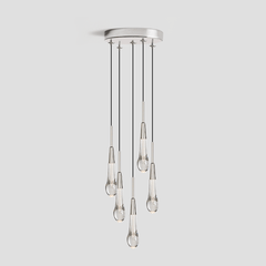 Soltaire Round Pendant - 3 lights 5 lights 7 lights by Franing - SHOP ALL,crystal chandelier,Ceiling,Island counter/dining room