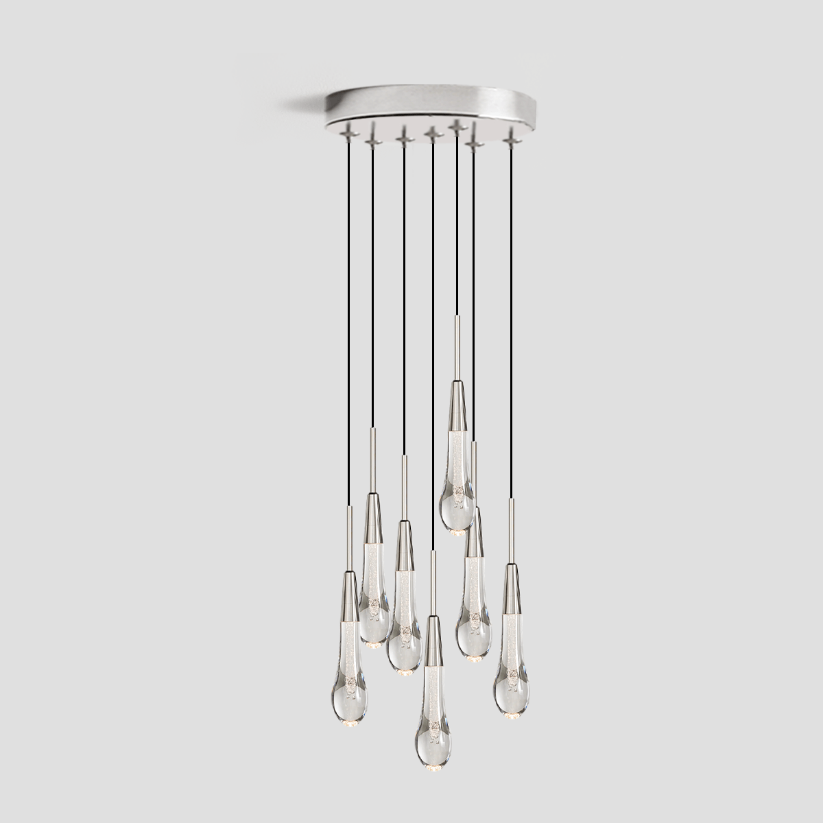 Soltaire Round Pendant - 3 lights 5 lights 7 lights by Franing - SHOP ALL,crystal chandelier,Ceiling,Island counter/dining room