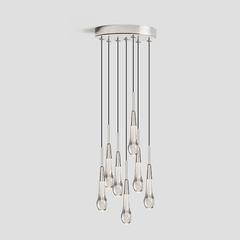 Soltaire Round Pendant - 3 lights 5 lights 7 lights by Franing - SHOP ALL,crystal chandelier,Ceiling,Island counter/dining room
