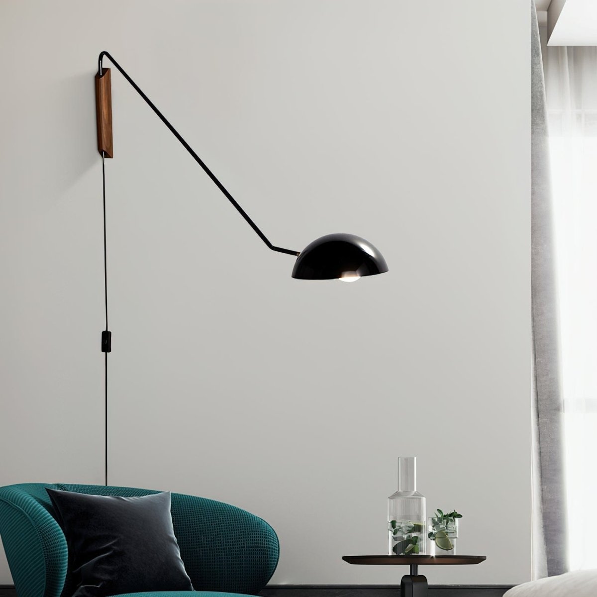 Swing Dome Wall Light by Franing - SHOP ALL,WALL,Metal wall light