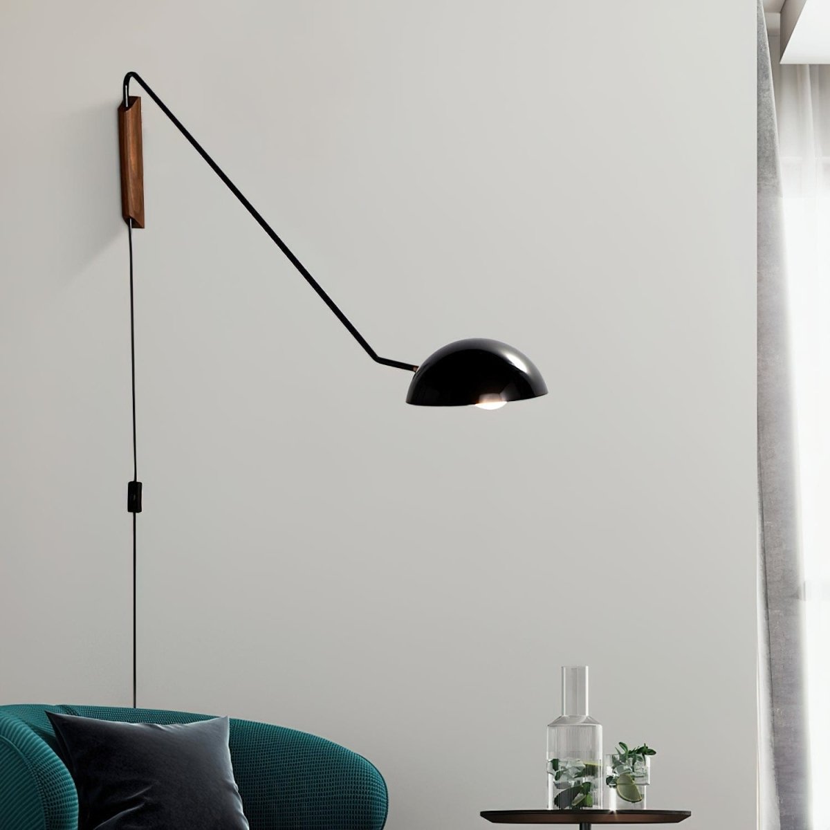 Swing Dome Wall Light by Franing - SHOP ALL,WALL,Metal wall light