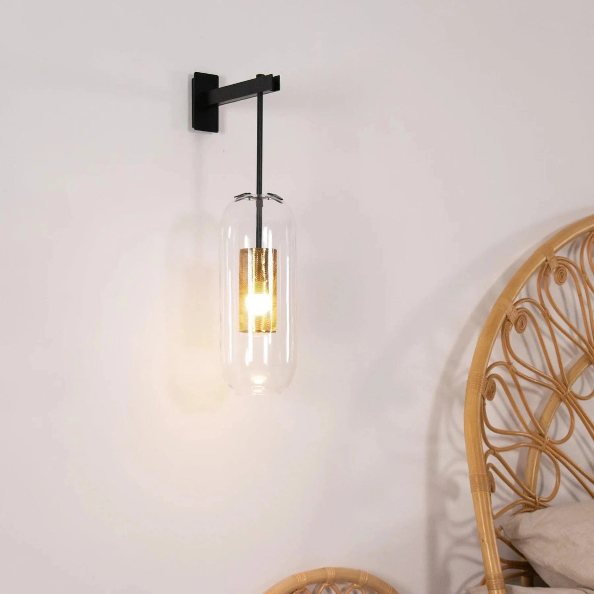 Vadim Glass Wall Lamp by Franing - shop all，wall，glass wall light