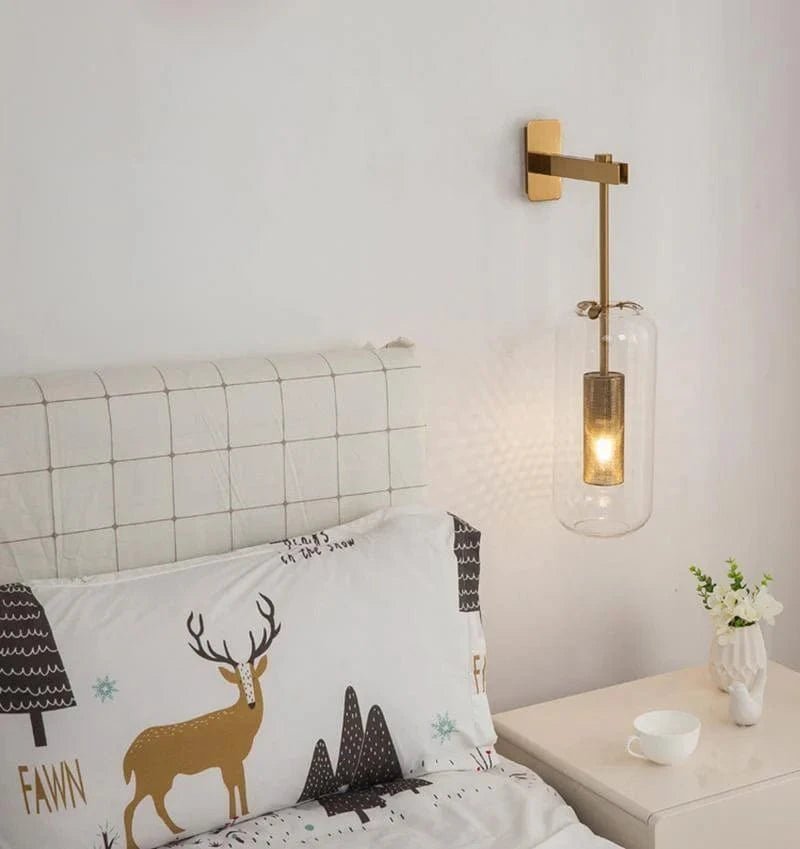 Vadim Glass Wall Lamp by Franing - shop all，wall，glass wall light